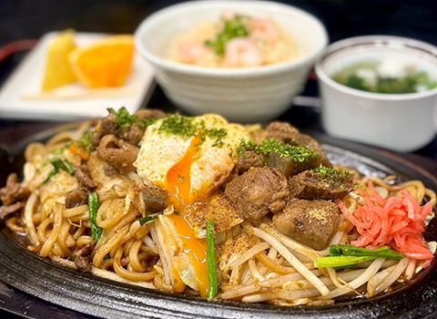 ぼっかけ焼きそば＆ミニナシゴレン